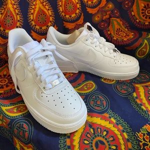 White Nike Airforce 1  Ladies Size 7